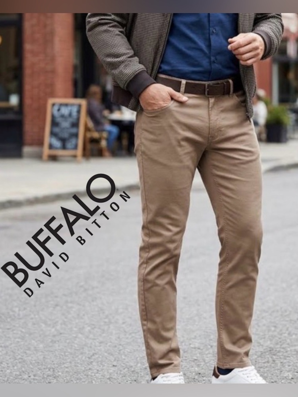 ❤️ Buffalo David Bitton Tan Pants Size 34/32